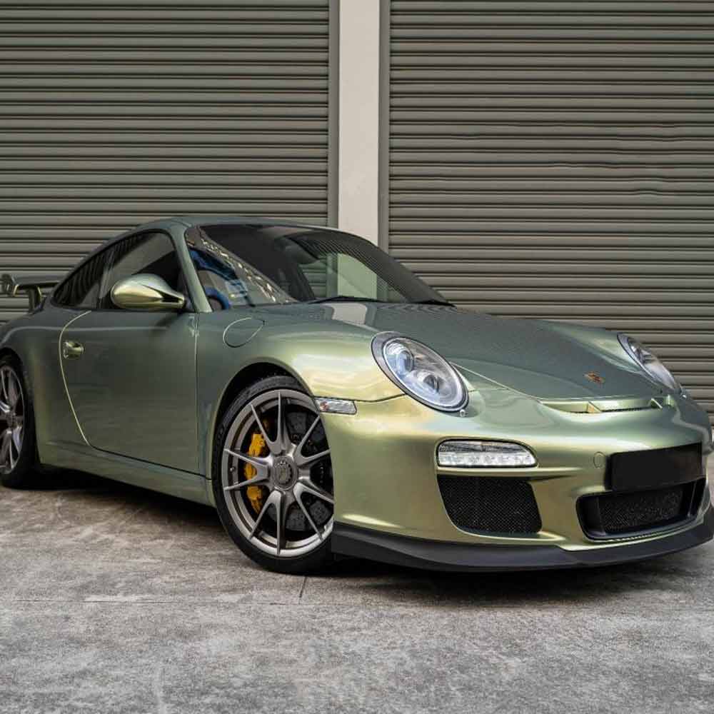 Porsche GT3 Full Car Color Change City Green Bamboo