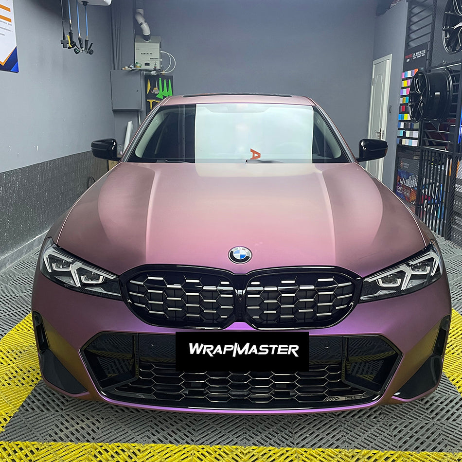 Ultral-matte Metallic Flip Pink Purple Wrap