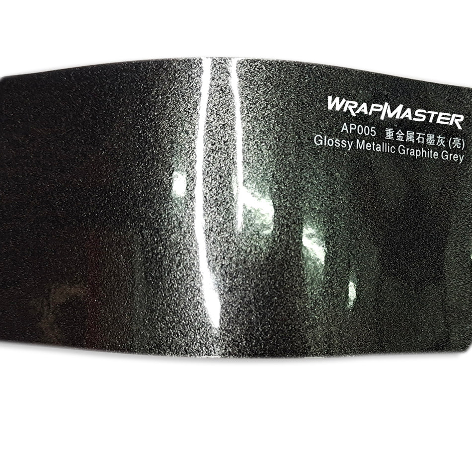 Glass Heavy Metal Graphite Grey Wrap Vinyl