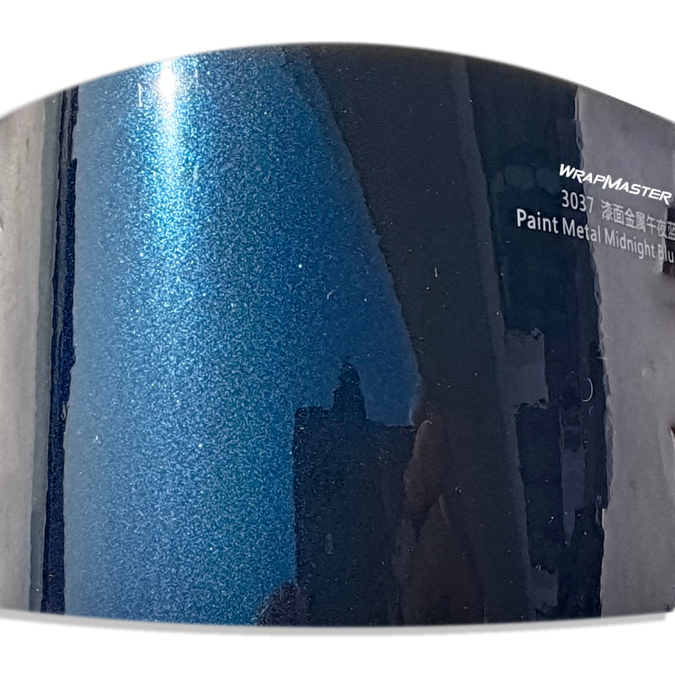 Gloss Paint Metallic Midnight Blue Car Wrap