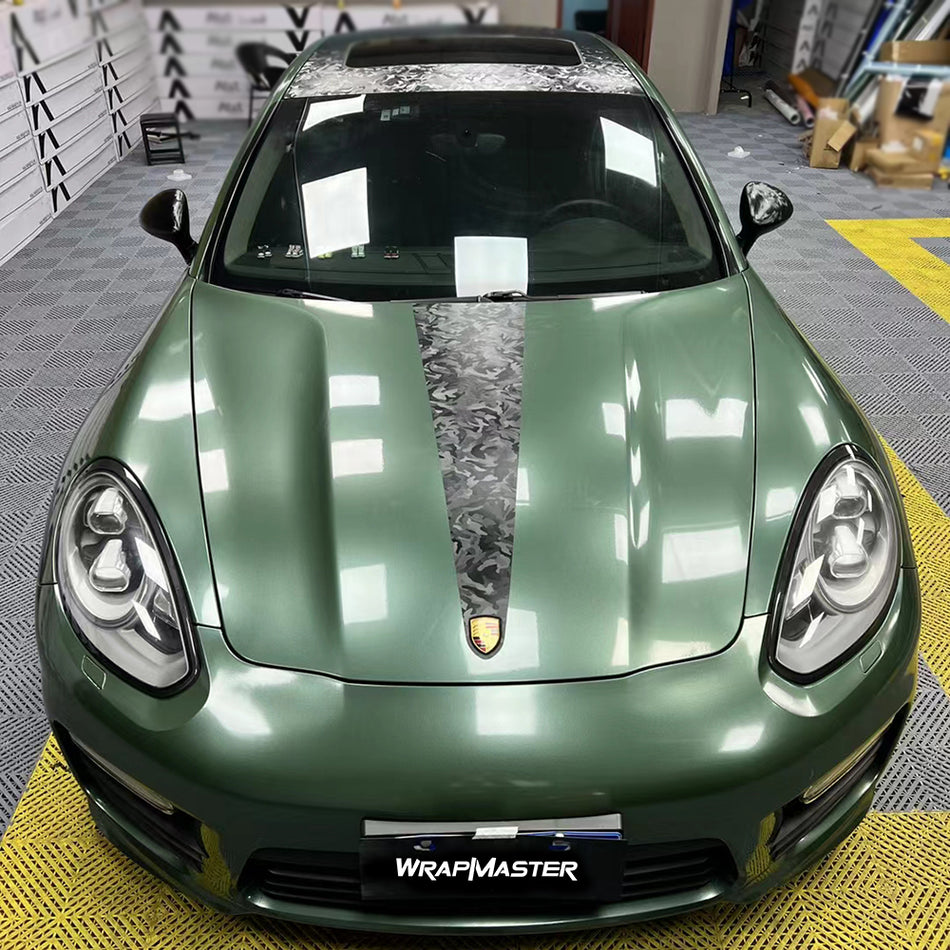 Gloss Metallic Fir Green Vinyl Wrap