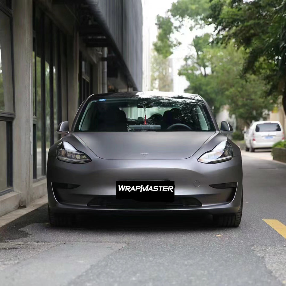 Ultral-matte Metallic Dark Grey Car