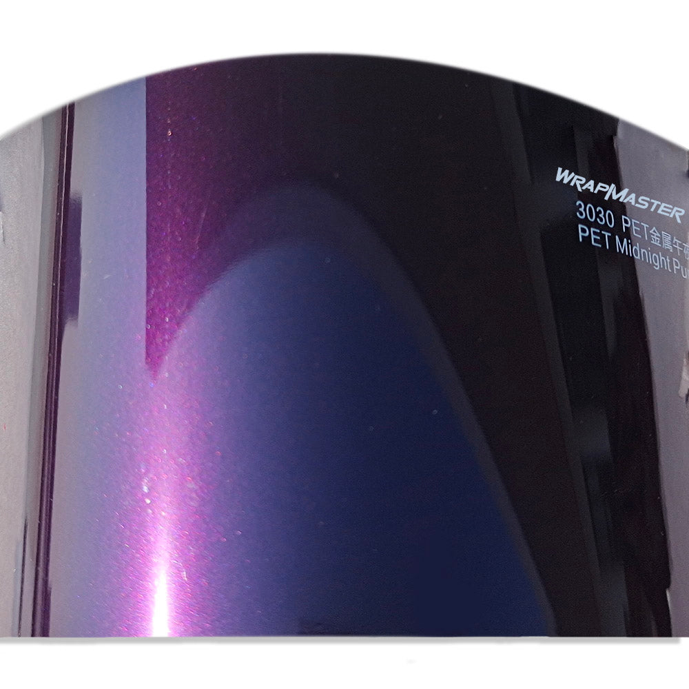 Gloss Metallic Vehicle Vinyl Wrap Midnight Purple (PET Liner) – wrapteck