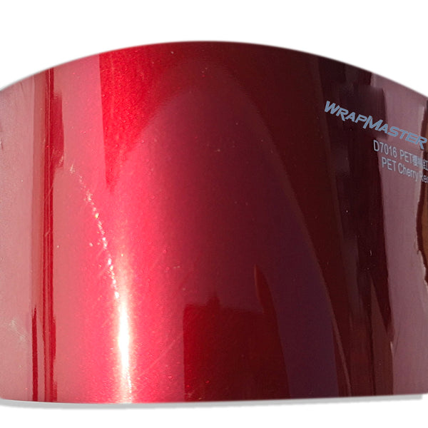 Gloss Metallic Cherry Red Car Wrap Prices PET Liner